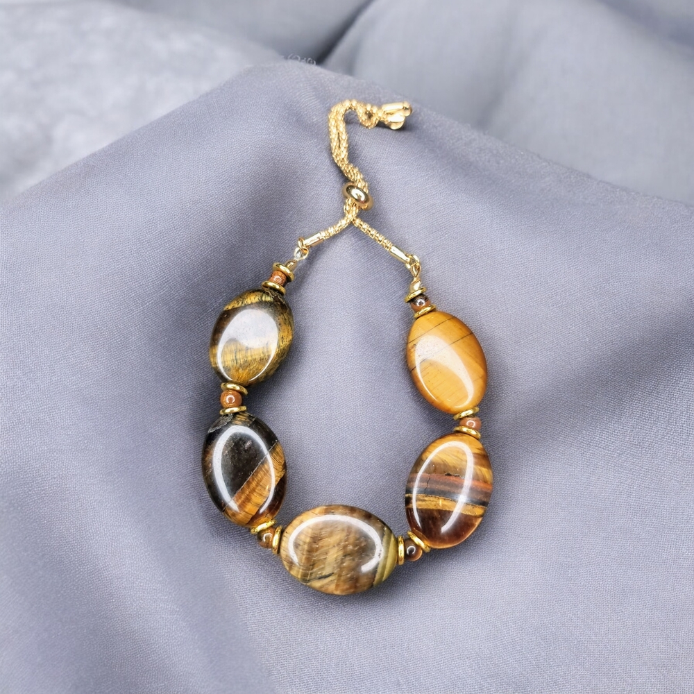 Tigers Eye beaded bracelet